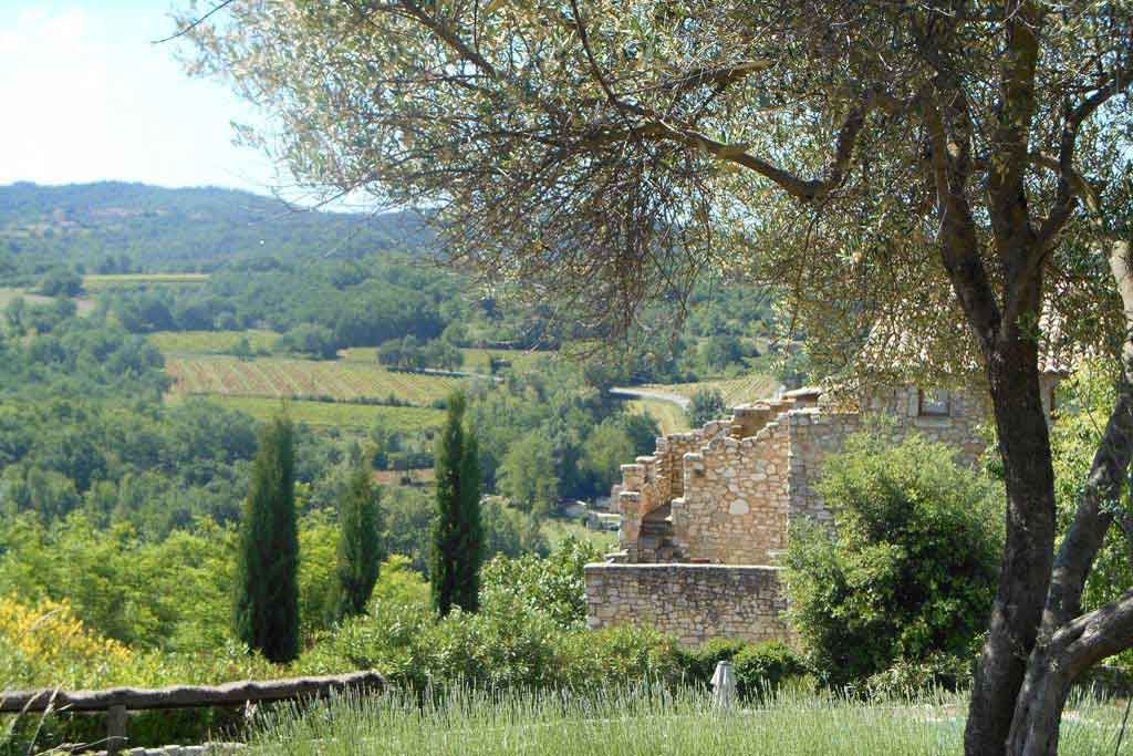vue paysage provencal